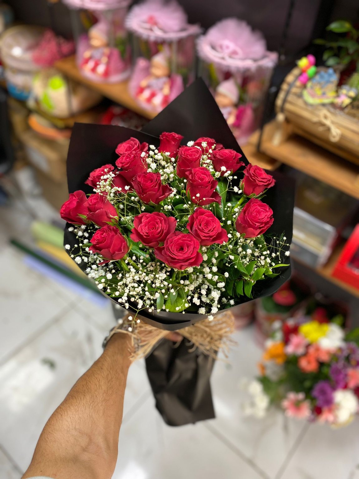 19 Adet Kırmızıgül Buketi